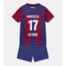 Barcelona Marcos Alonso #17 Dětské Oblečení Domácí Dres 2023-24 Krátkým Rukávem (+ trenýrky)